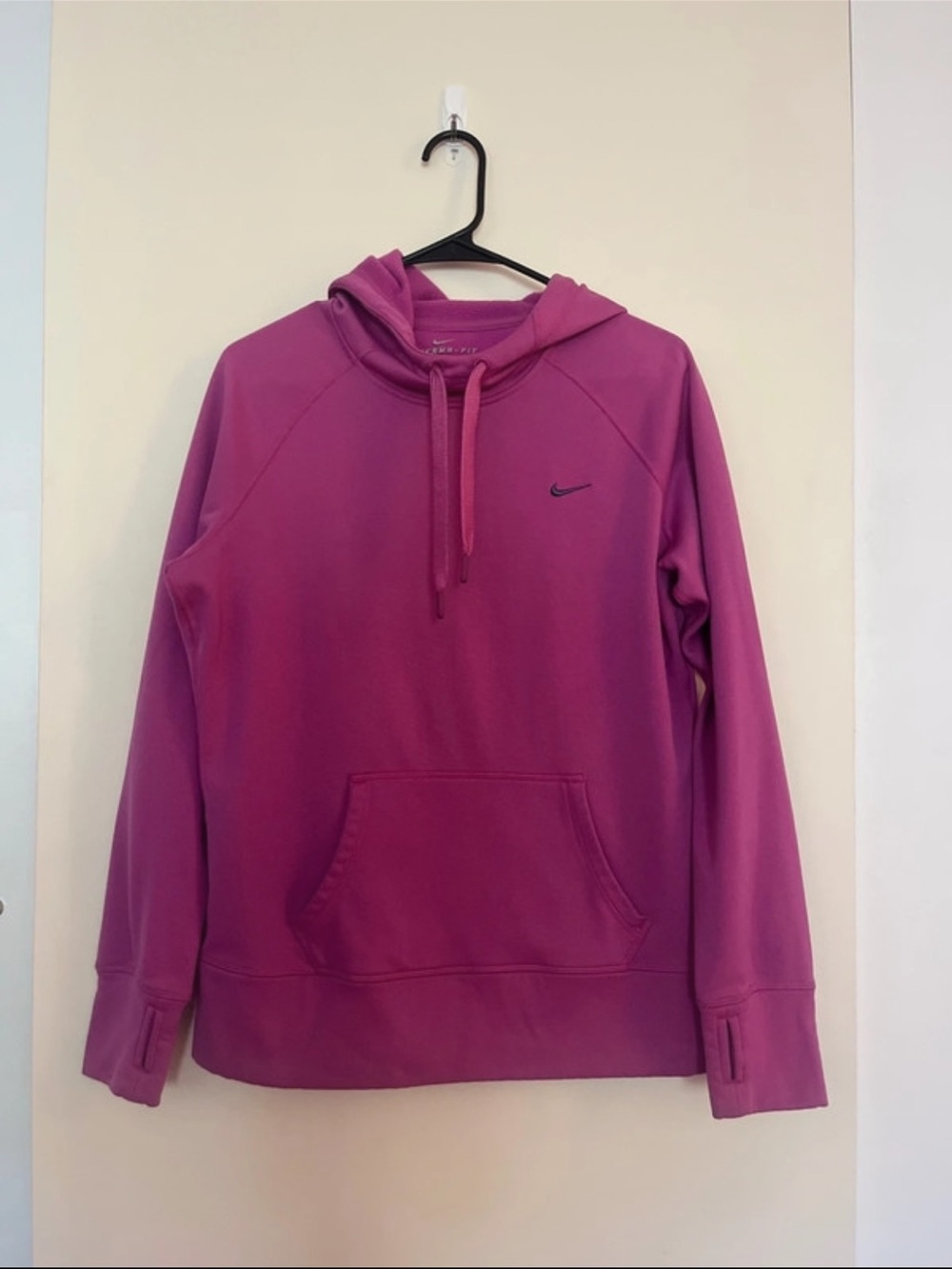 Nike Pullover Hoodie Sweatshirt - Pink Youth Large
